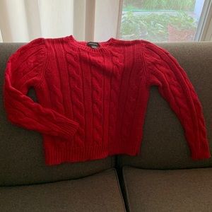 Xhilaration Red Cable Knit Sweater